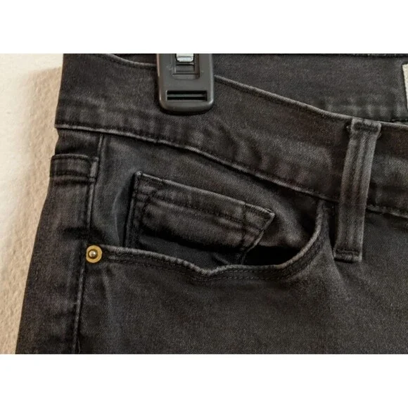 Women's Frame Denim Le Skinny de Jeanne in Film Noir (Black) Size 30 X 29 - Picture 9 of 16
